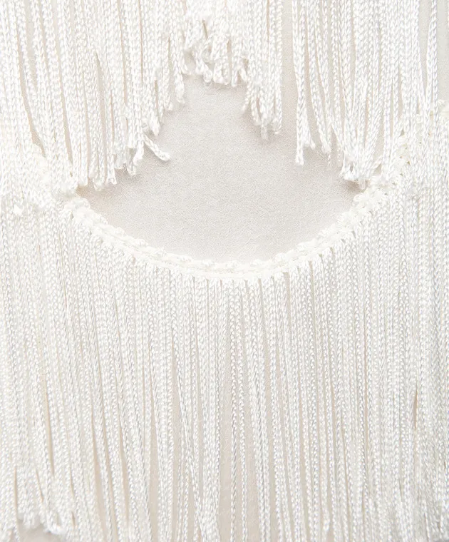 Marc Jacobs Beige fringe skirt