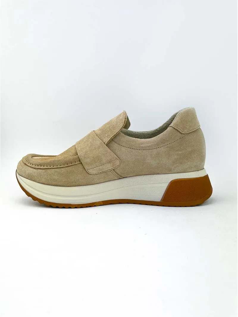 Mocasines Deportivos con plataforma Lince 15202 camel sand